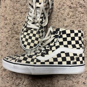 Vans Cream High-Top Sneakers